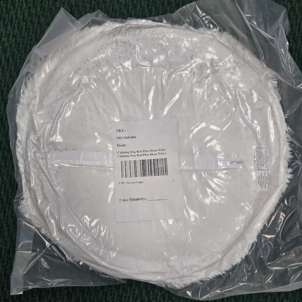 XS Calming Pet Bed 40cm White